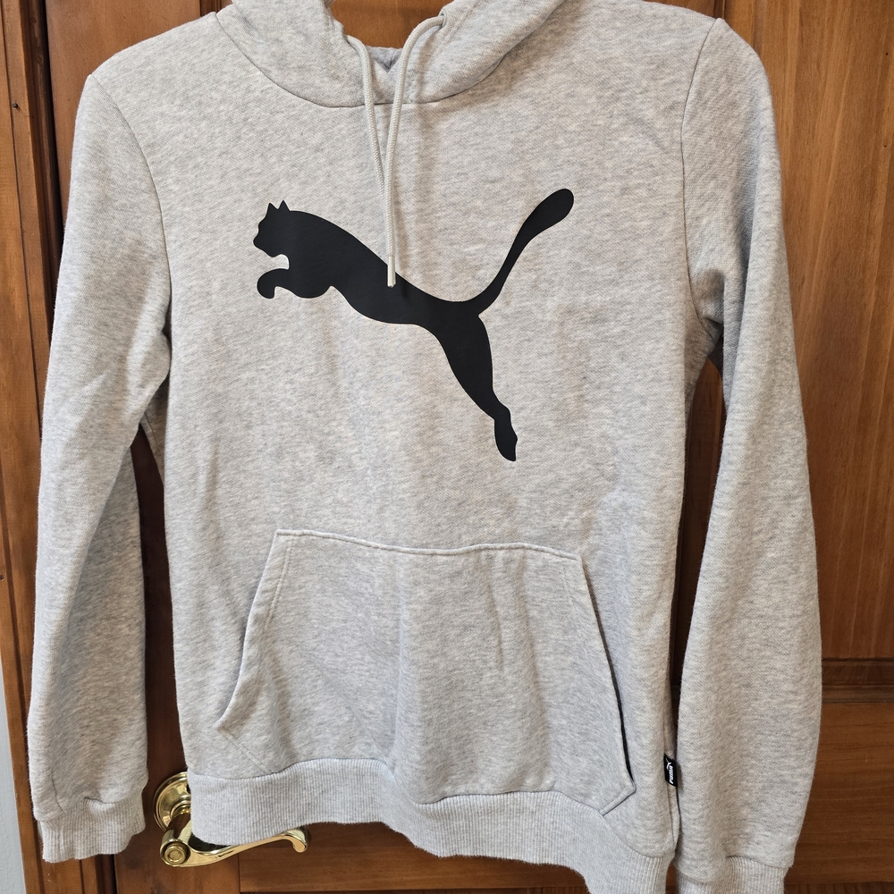 Puma Heather Gray Cat Sweatshirt